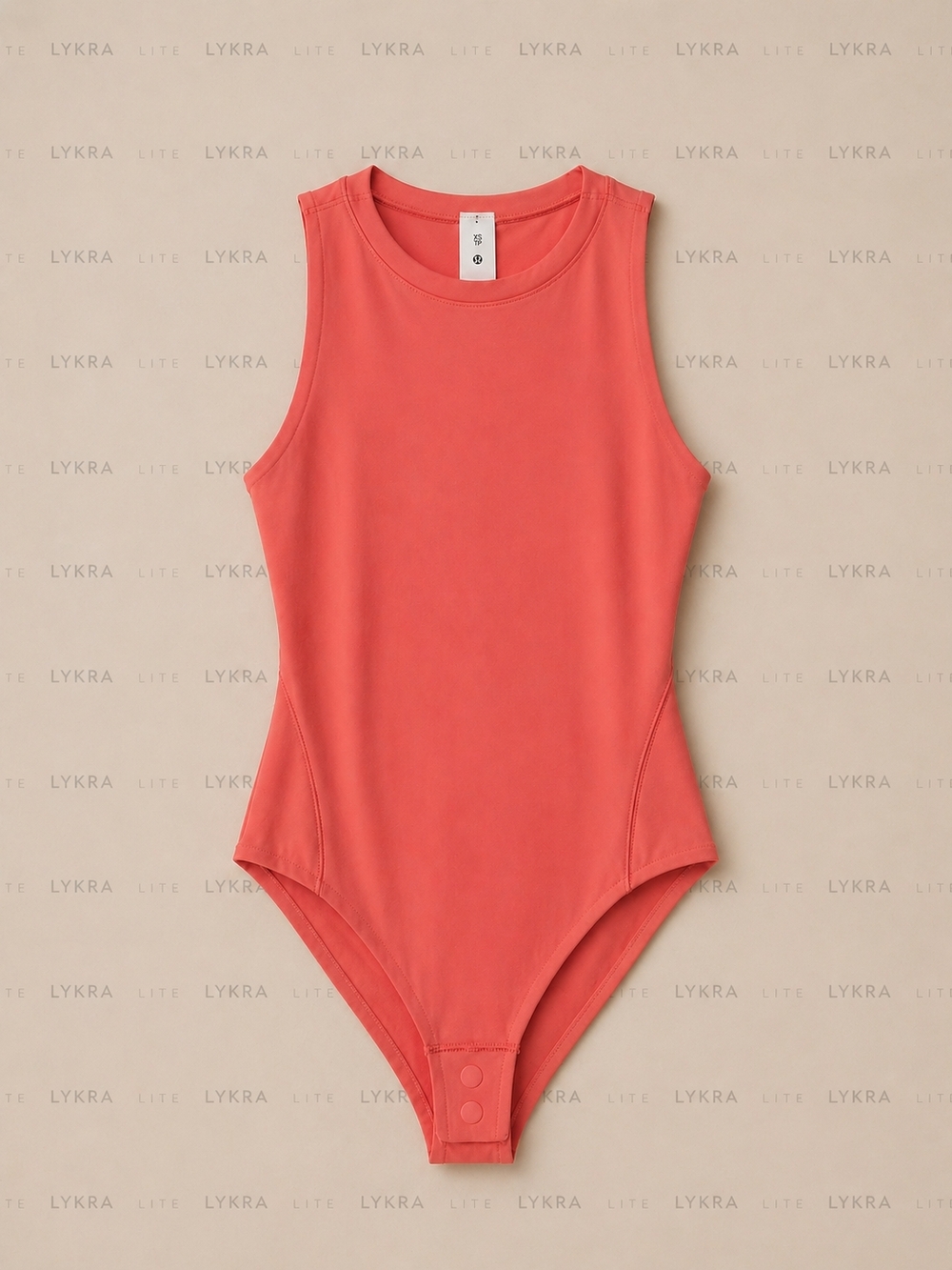 Lululemon Wundermost High-Neck Bodysuit Coral Orange XS NWT